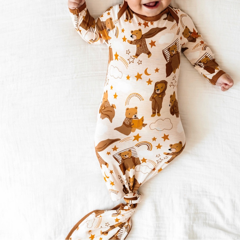 Little Sleepies Newborn Bear Gown
